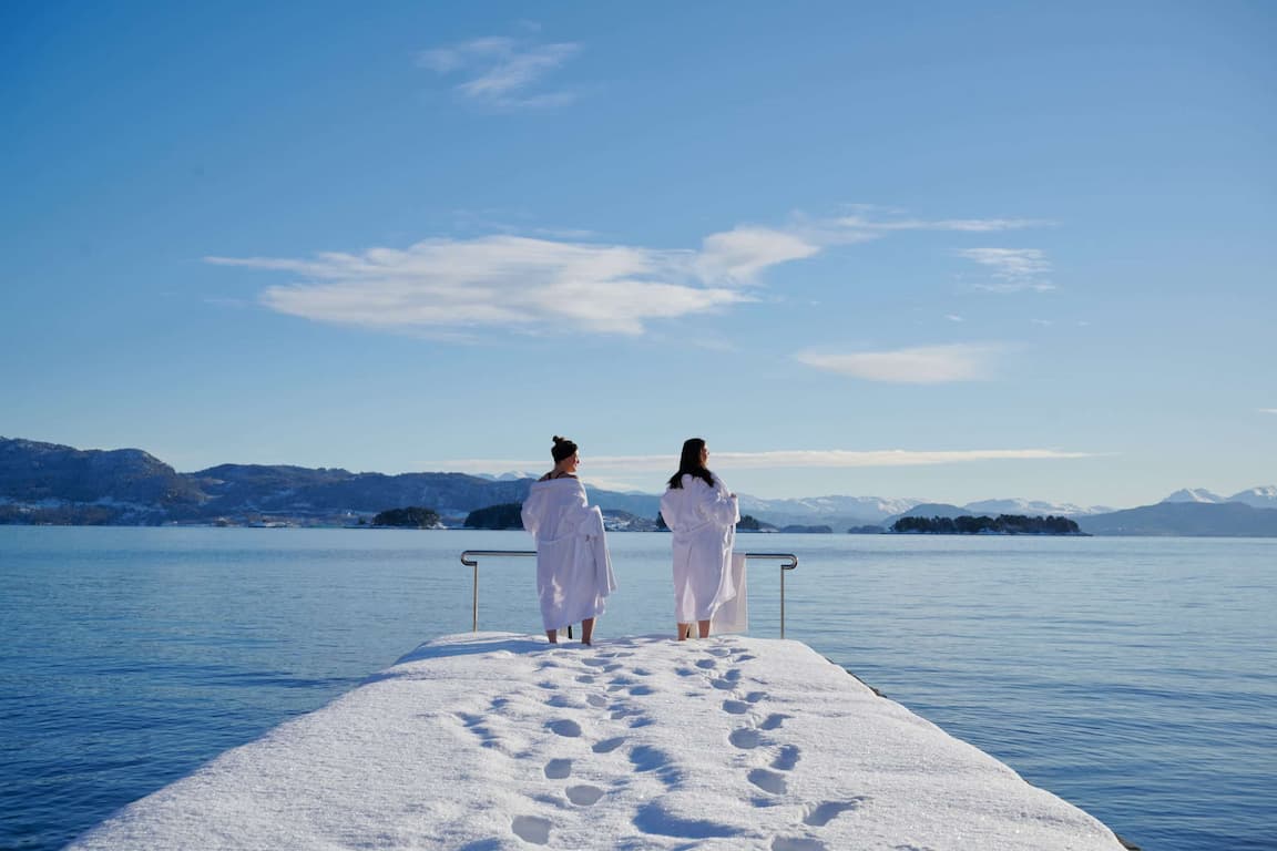Bad og spa isbading i solskinn-Solstrand Hotel og bad-Bergen-Vestland